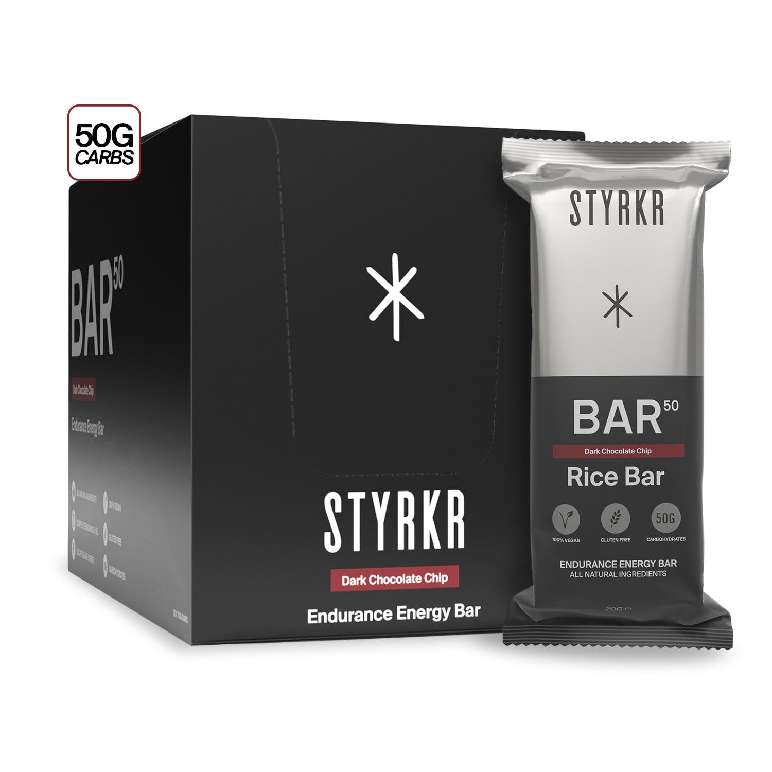 Styrkr BAR50 Dark Chocolate Chip Energy Bar