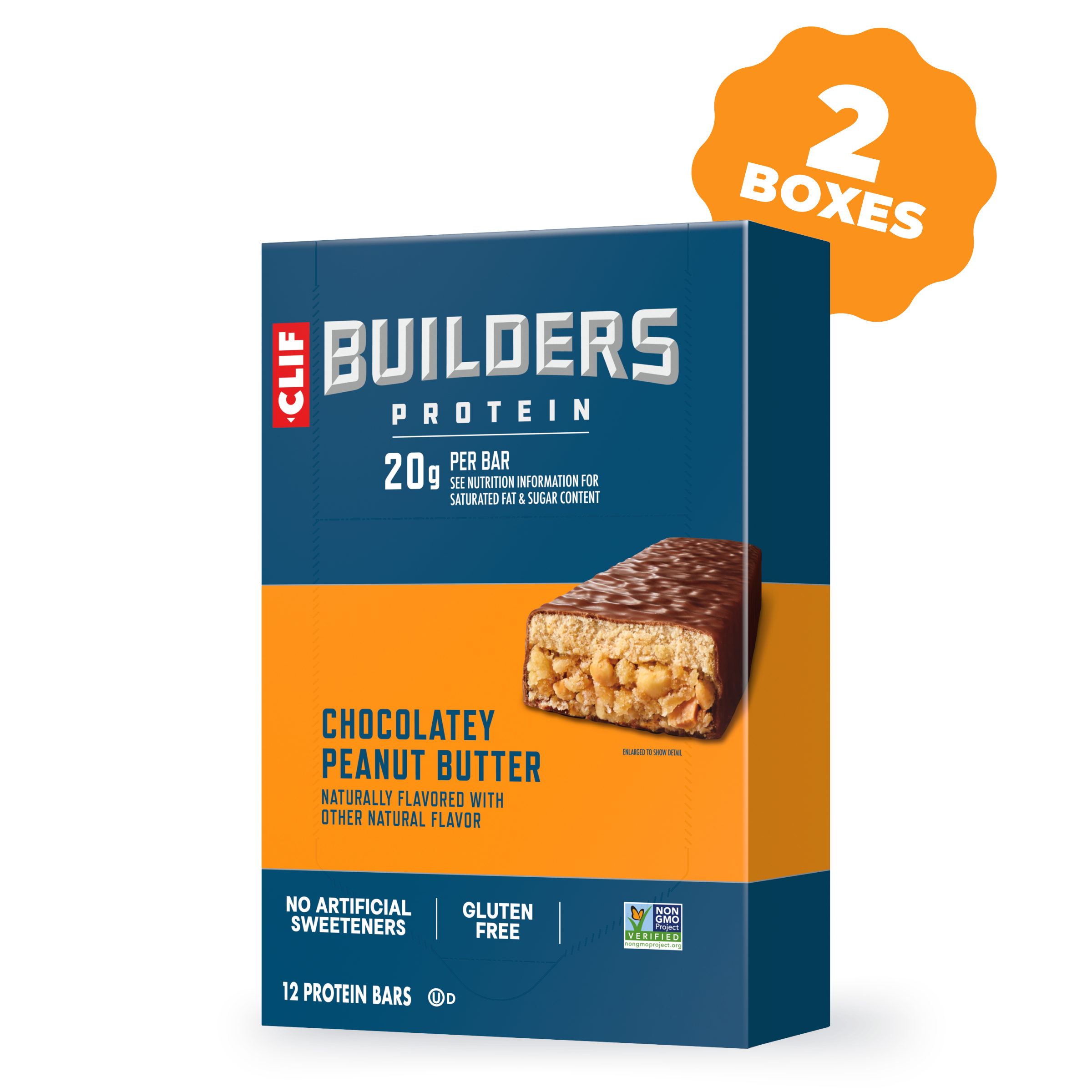 Clif Bar CLIF BUILDERS Chocolatey Peanut Butter Plant Based Protein Bar