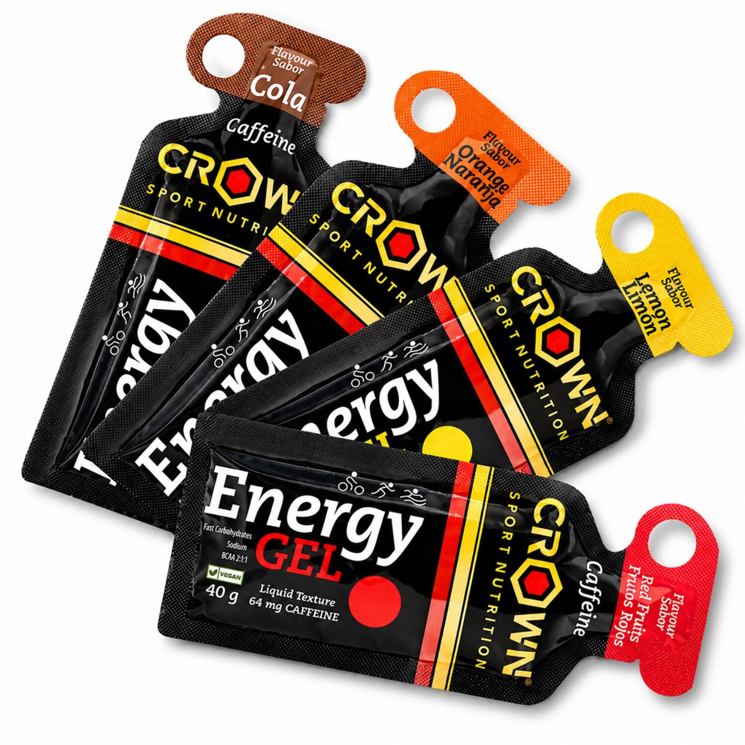Crown Sport Nutrition PACK GEL TESTER (x12 Energy Gel)