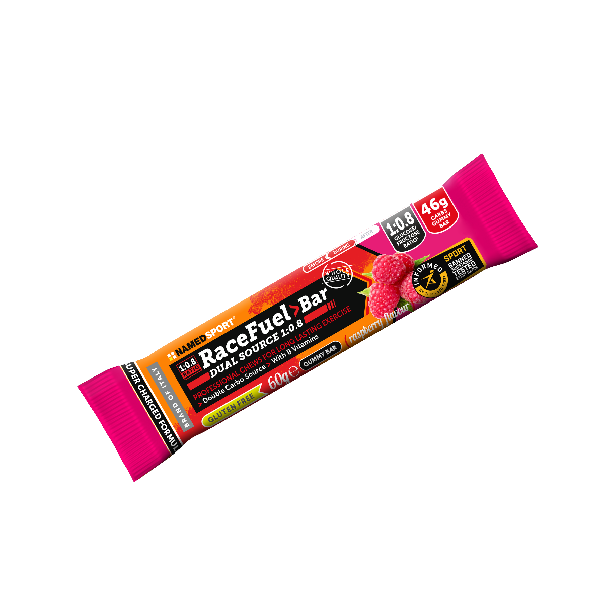 Named Sport RACE FUEL> BAR Raspberry