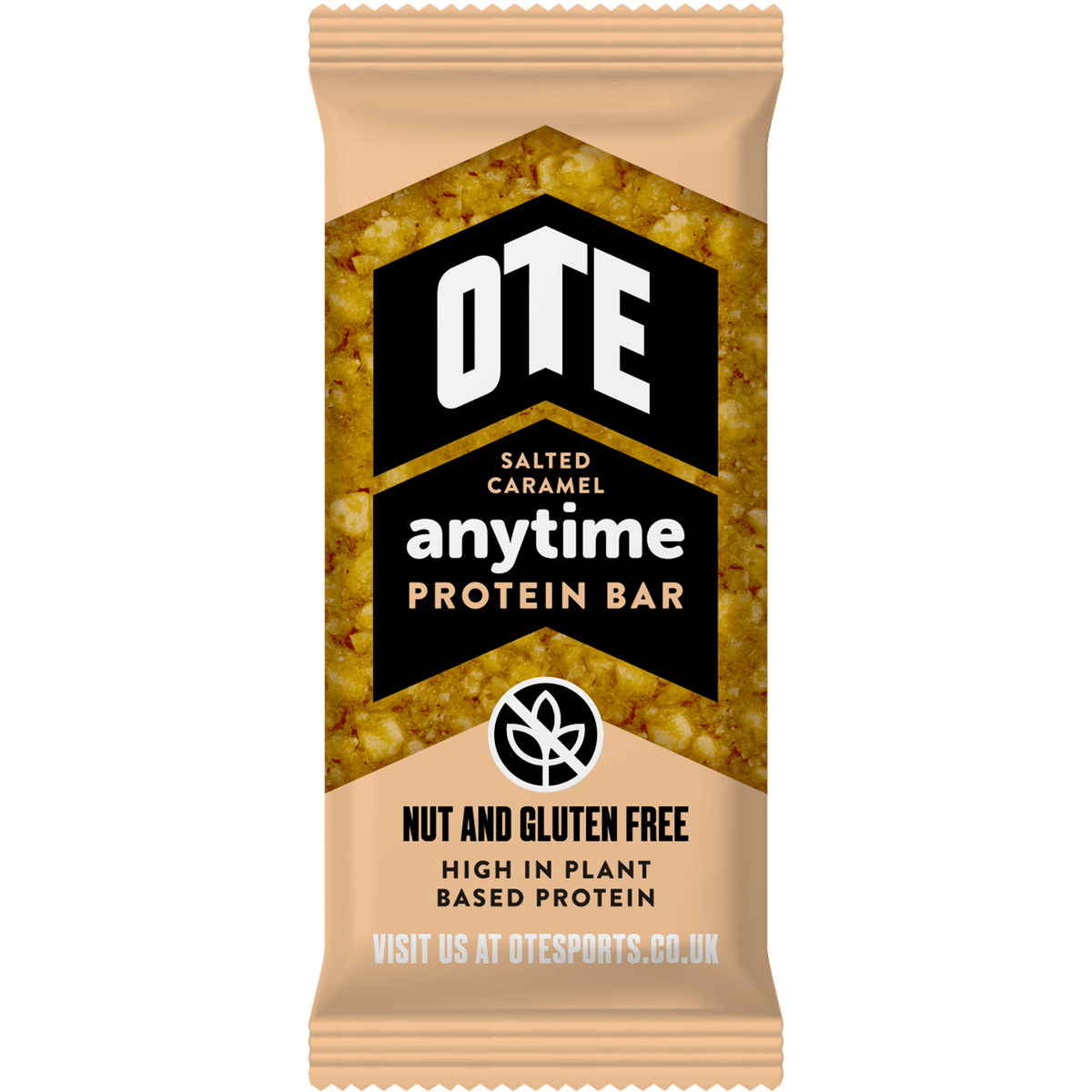 OTE Sports Salted Caramel Anytime Plant Based Protein Bar