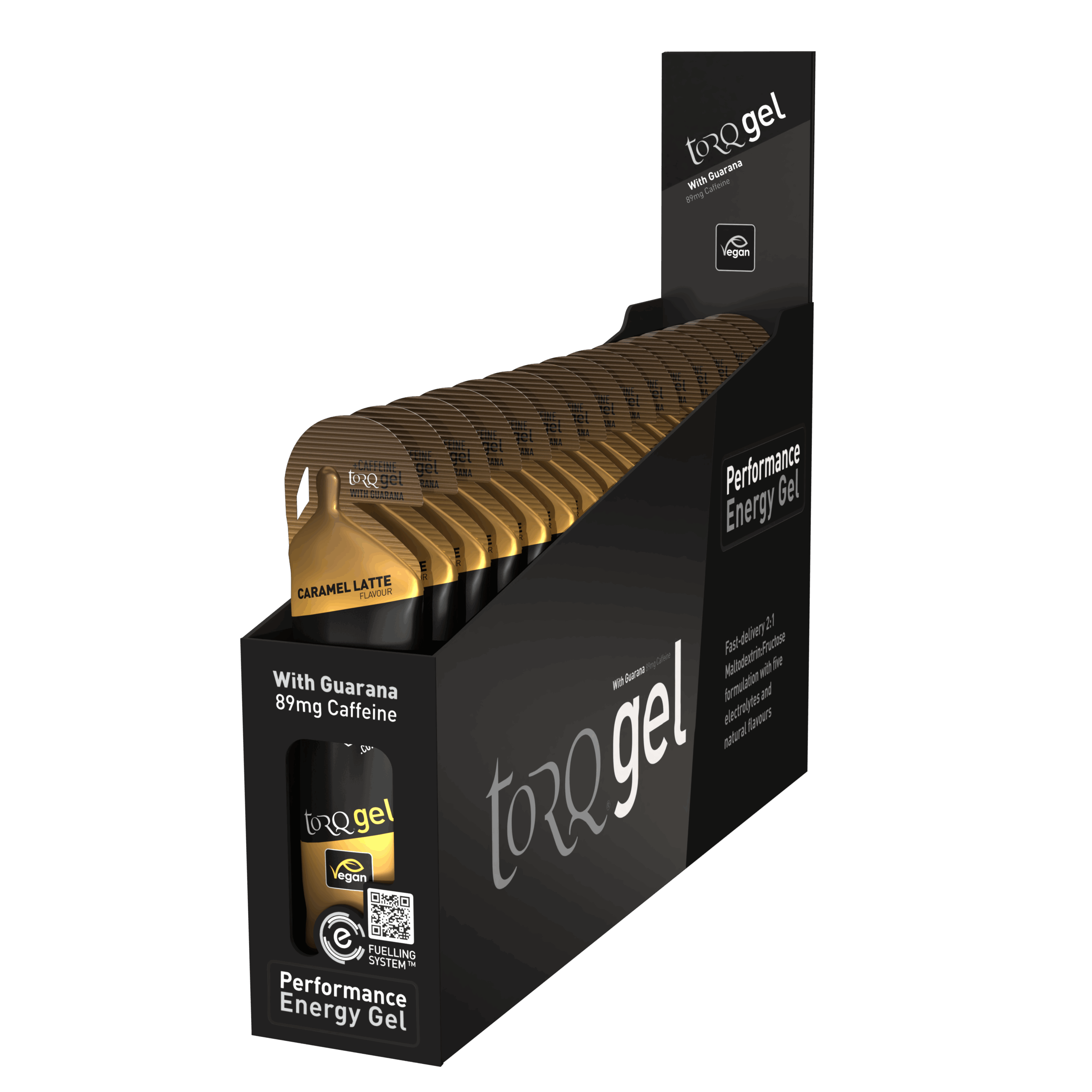 TORQ TORQ Caramel Latte Energy Gel Box
