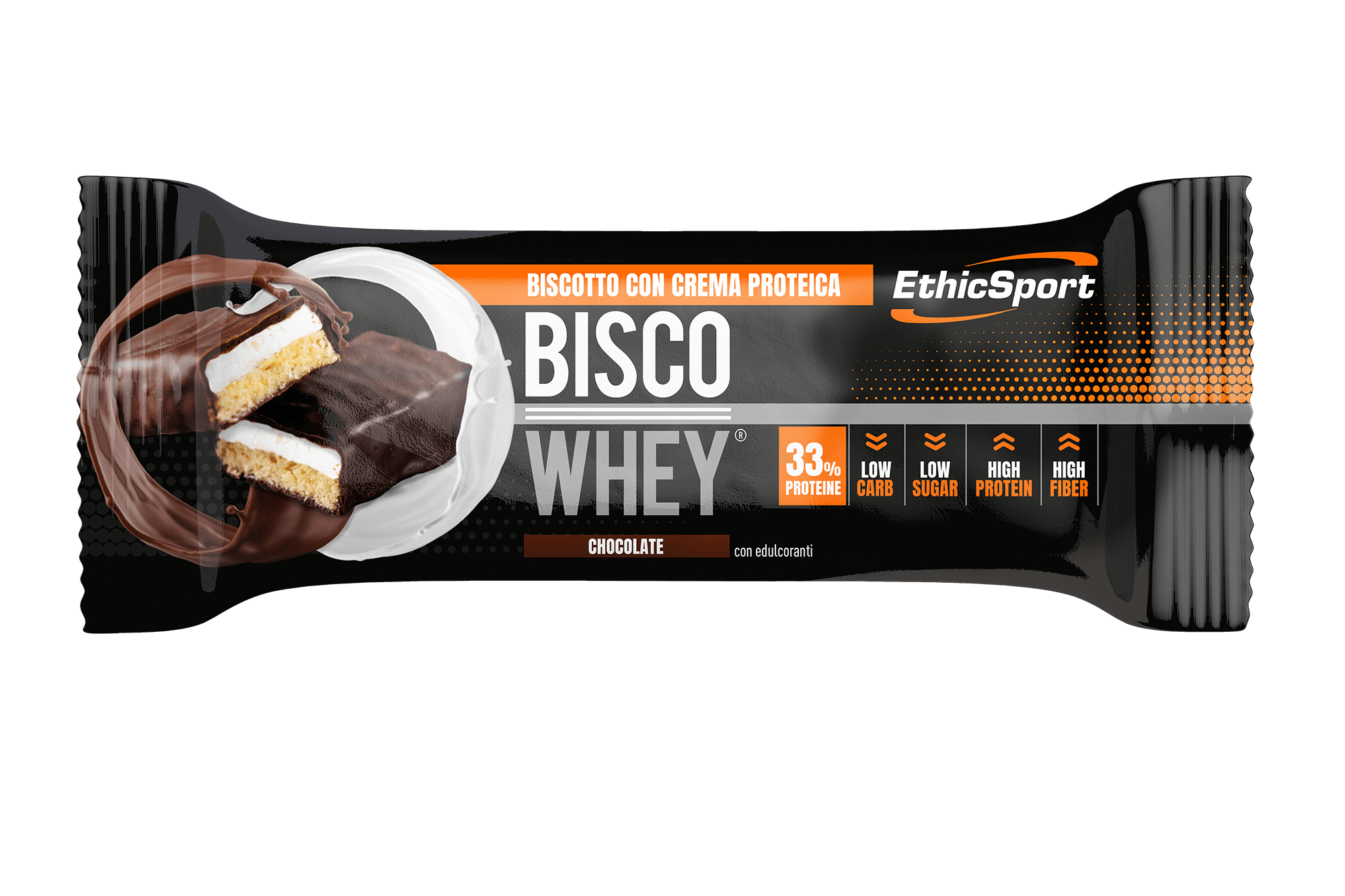 EthicSport BISCO WHEY - HIGH PROTEIN BAR - CHOCOLATE